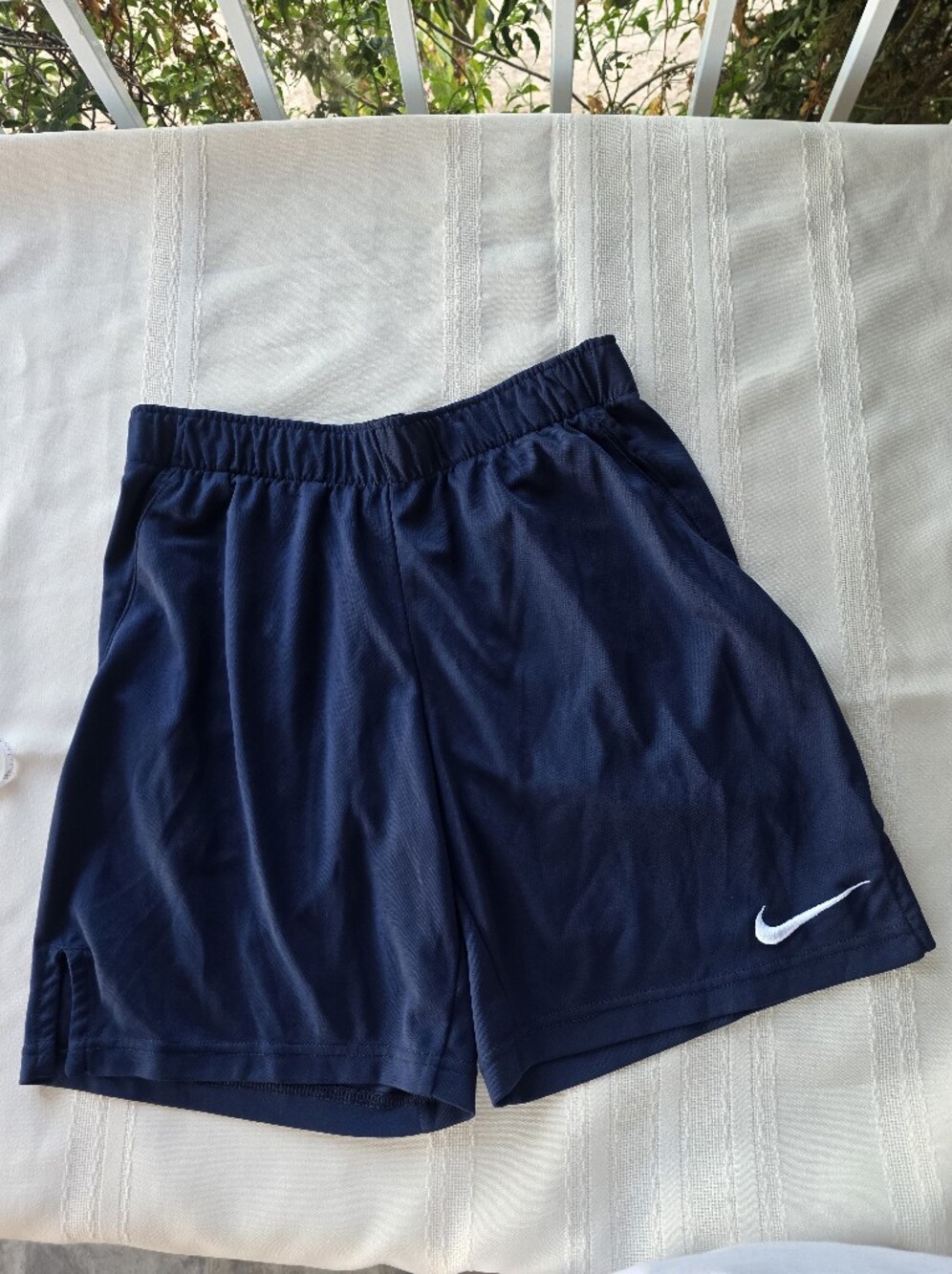 Bundle Of 2 Nike Men’s Navy Dri-fit Athletic Shorts with Swoosh